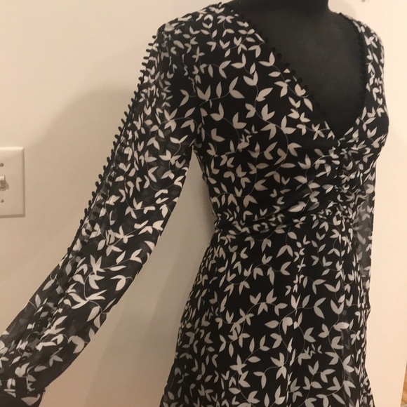 keepsake black and white dress